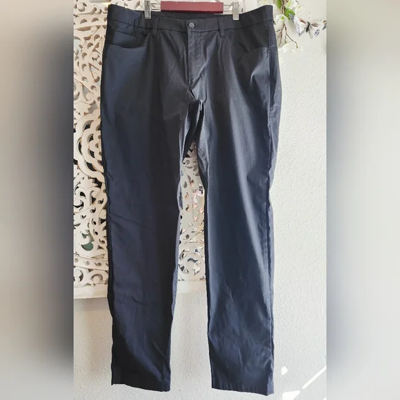 LULULEMON ABC Pant Slim DESIGNED FOR ON THE MOVE MEN SIZE 38 WATER RESISTANT - Picture 12 of 16